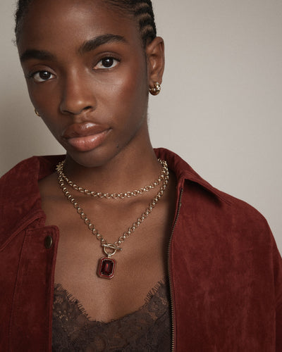 Legacy Long Necklace - Bordeaux