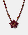Vienne Bead Necklace - Bordeaux