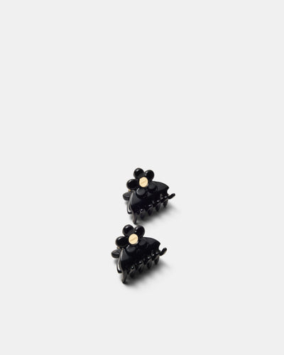 Marguerite Claw Clip Set - Black