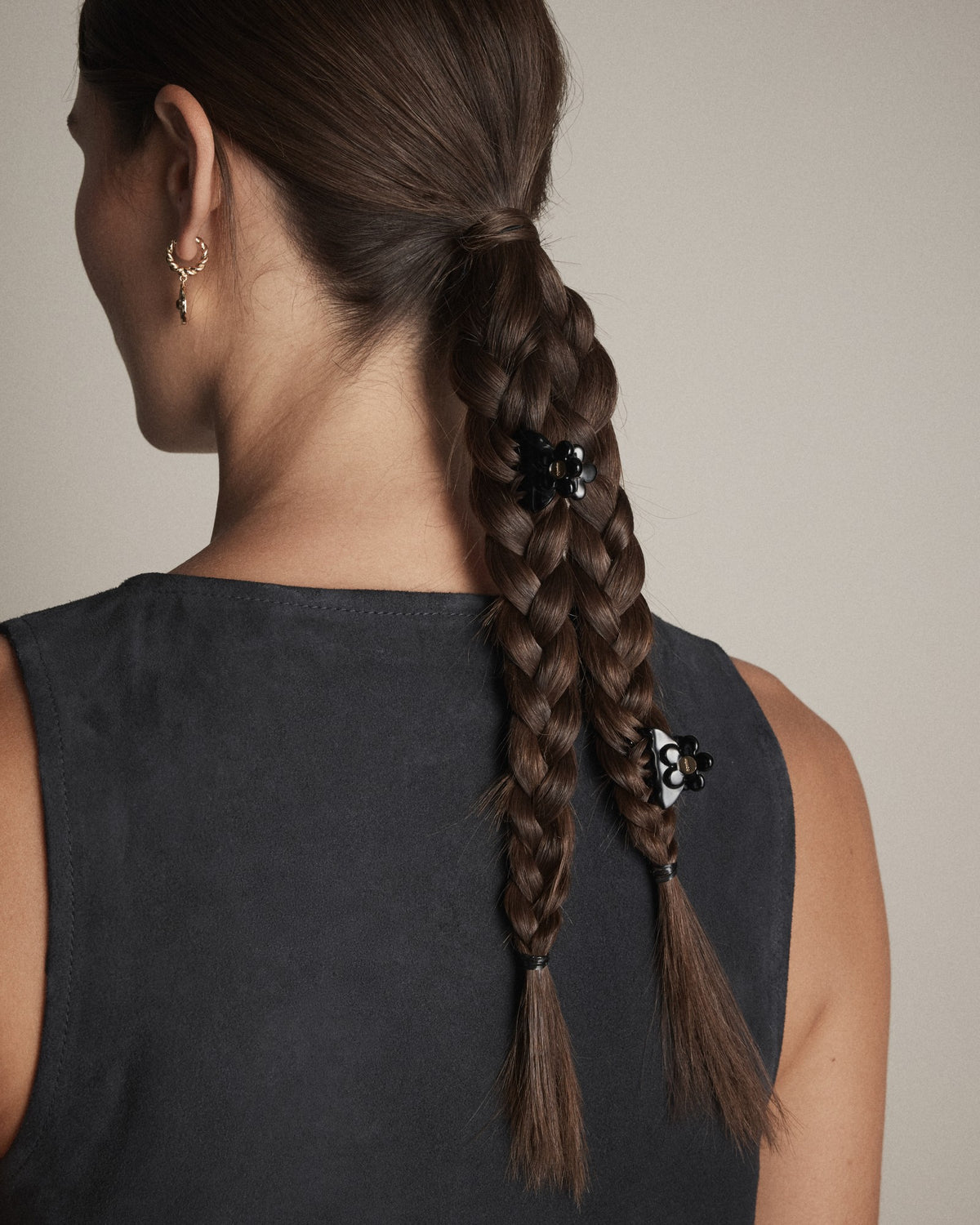 Marguerite Claw Clip Set - Black
