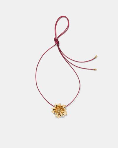 Vienne Cord Necklace - Bordeaux