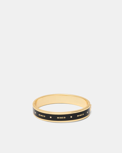 Enamour Wide Bangle - Black