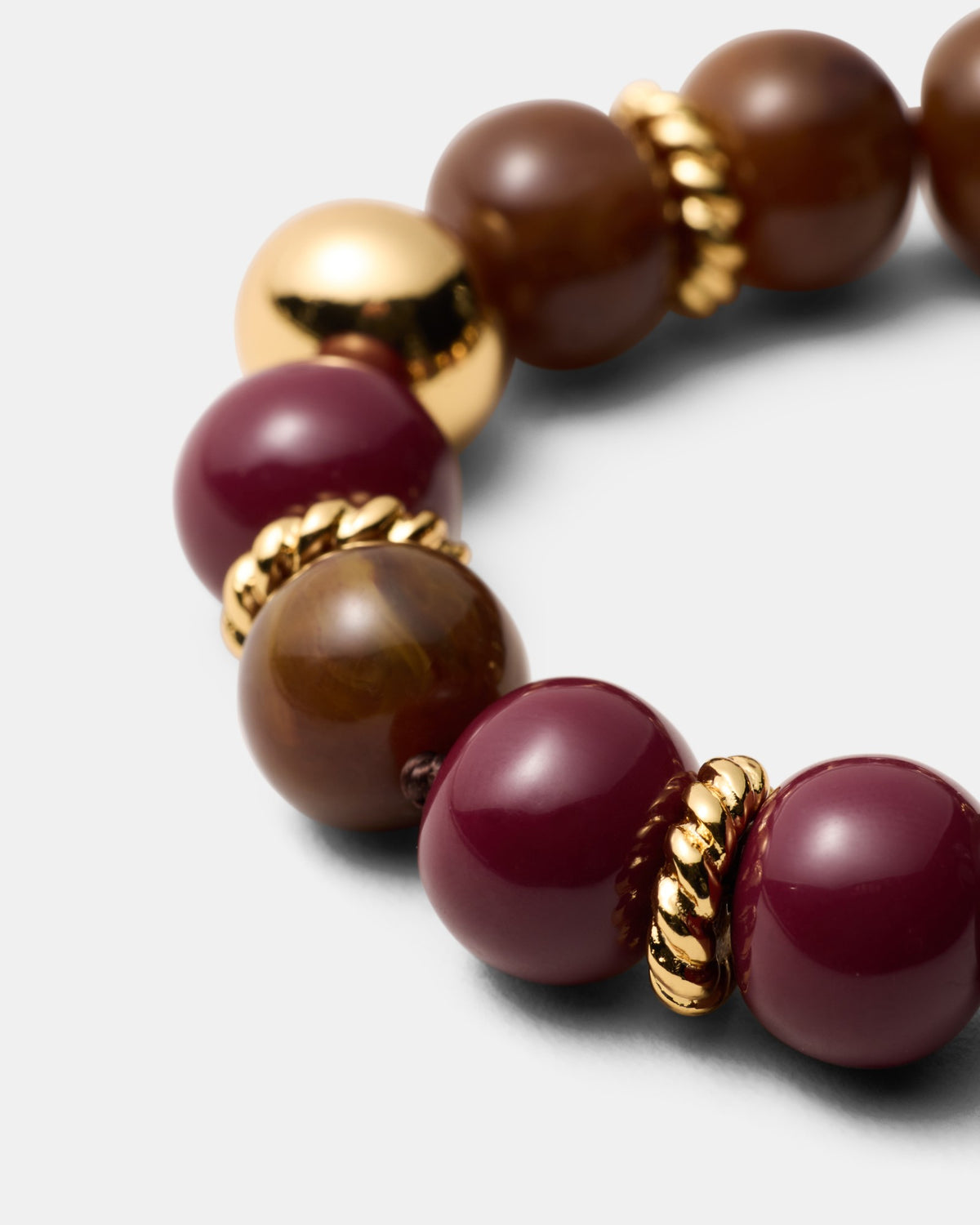 Vienne Bead Bracelet - Bordeaux