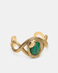 Serpentina Cuff Bracelet - Malachite