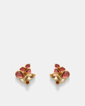 De Fleurs Stud Earrings - Bordeaux
