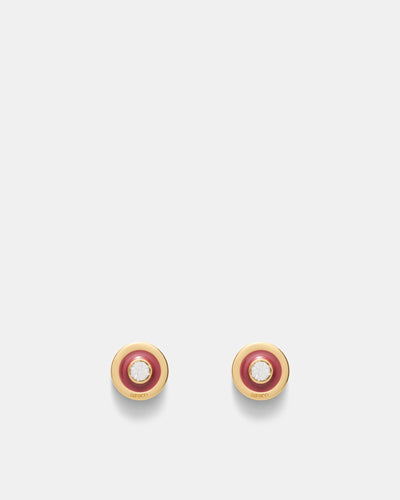 Charmed Stud Earrings - Bordeaux