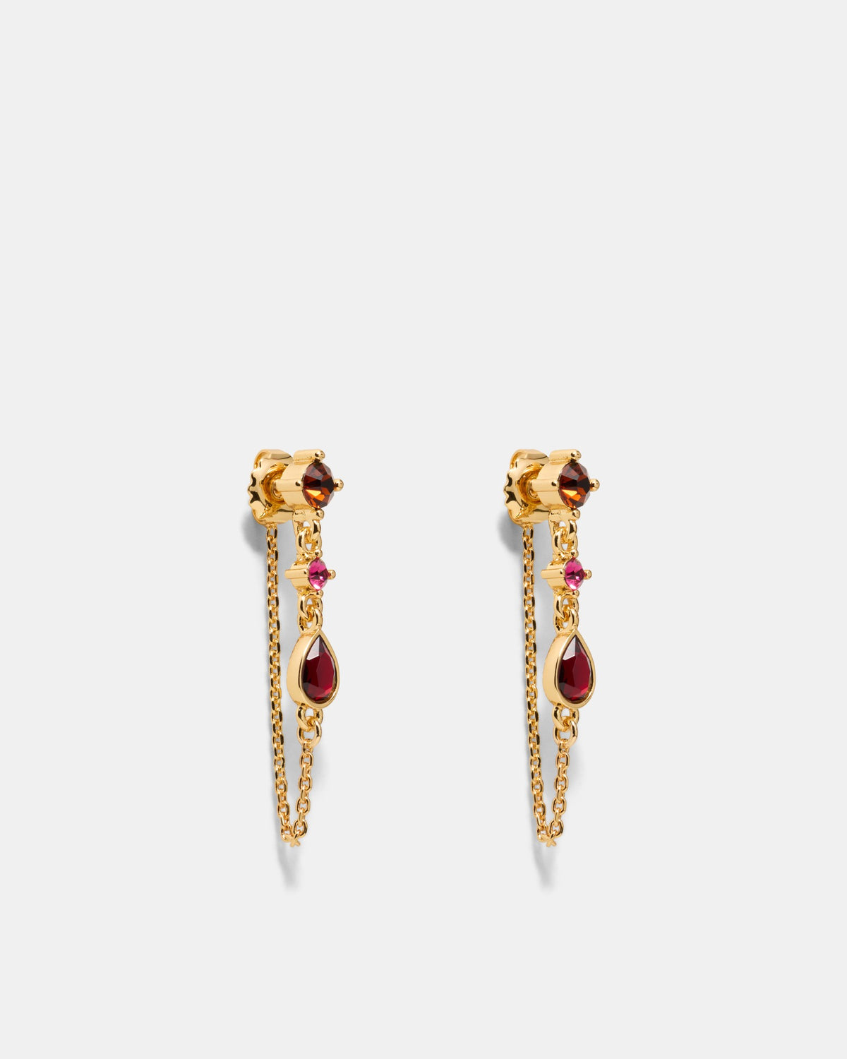 Allurement Earrings - Bordeaux