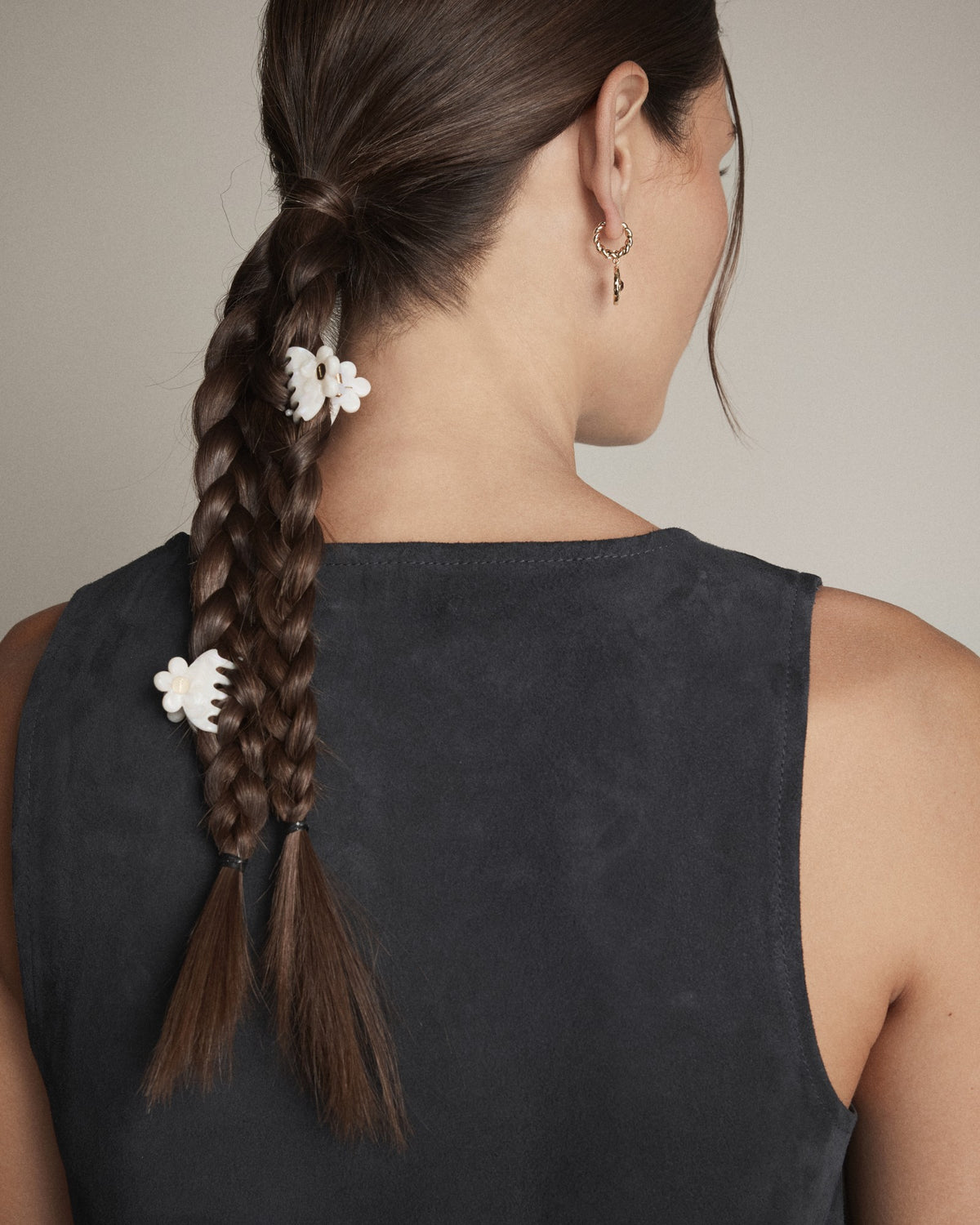 Marguerite Claw Clip Set - Pearl
