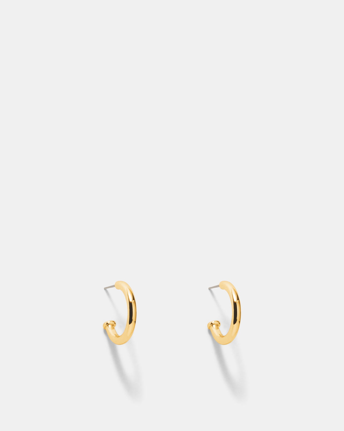 Signatura Charm Hoop Earrings - Gold
