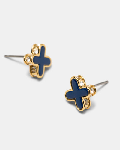 Dreamer Stud Earings - Navy