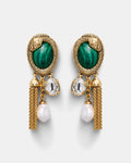 Serpentina Earrings - Malachite