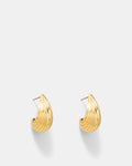 Ravine Hoop Earrings - Gold