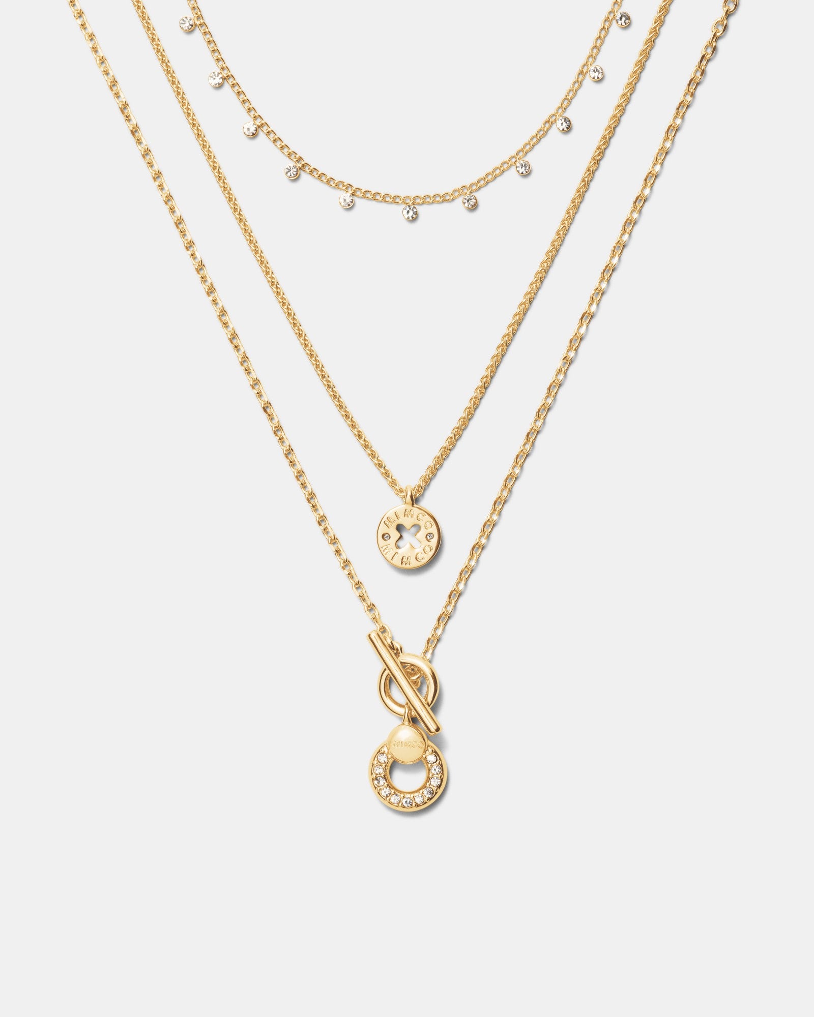 Signatura Trio Necklace - Gold