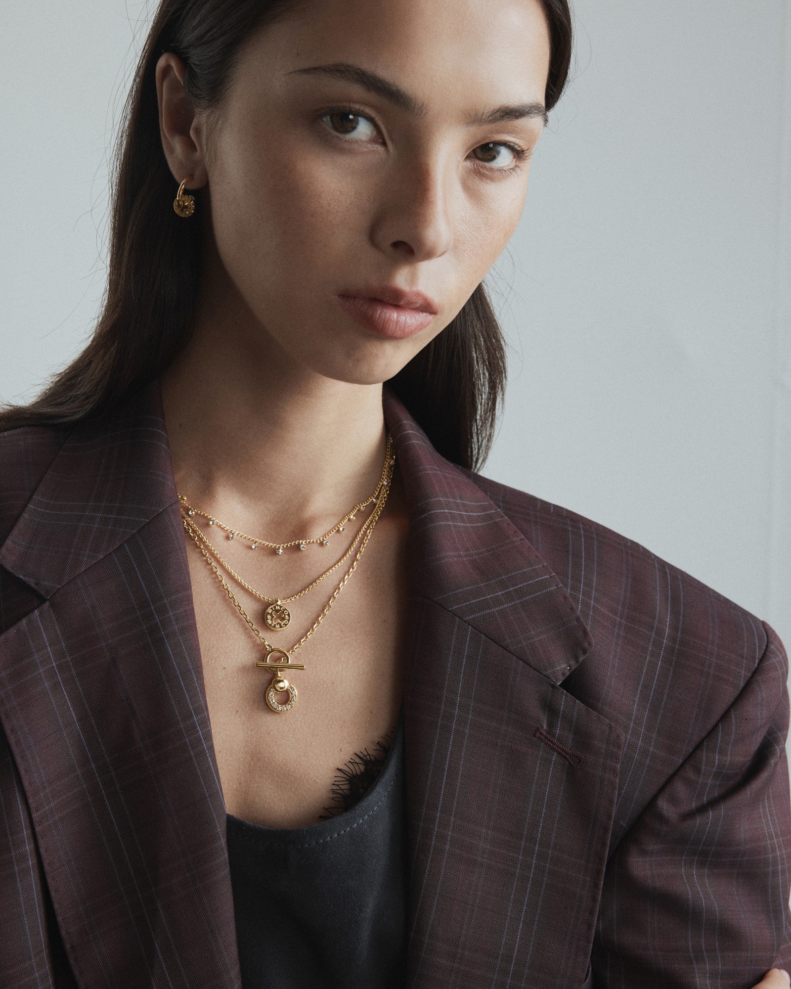 Signatura Trio Necklace - Gold