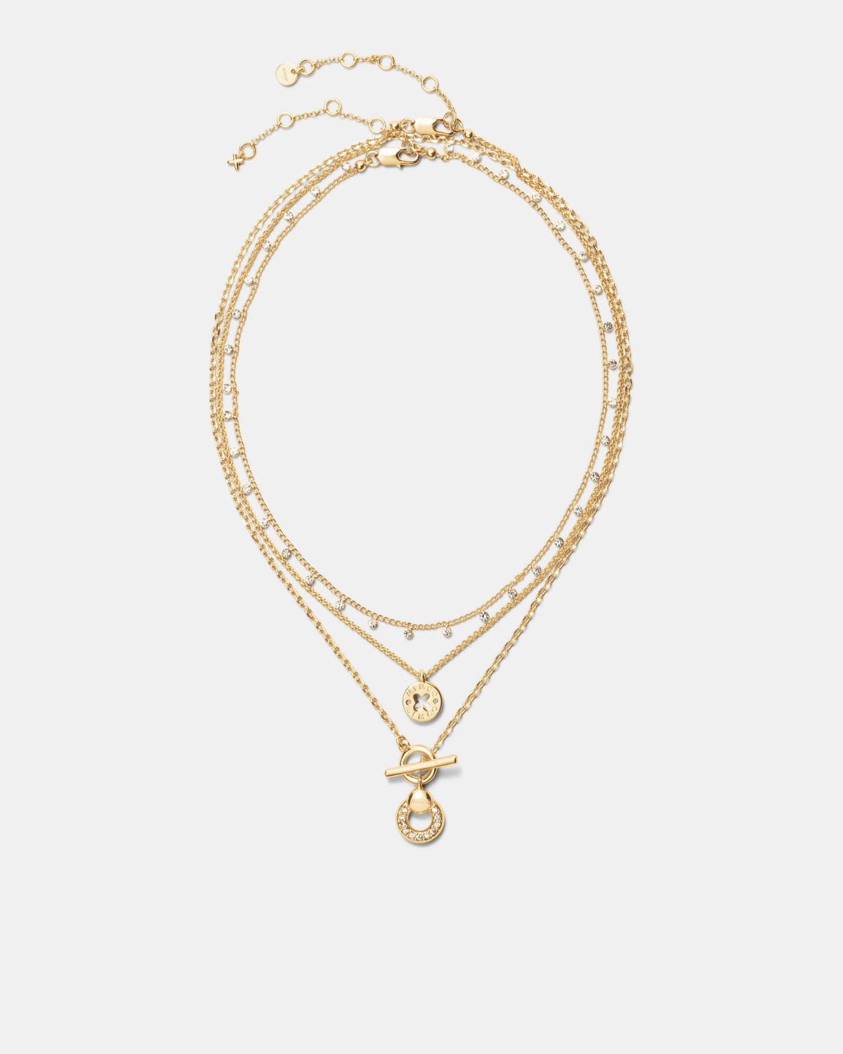 Signatura Trio Necklace - Gold