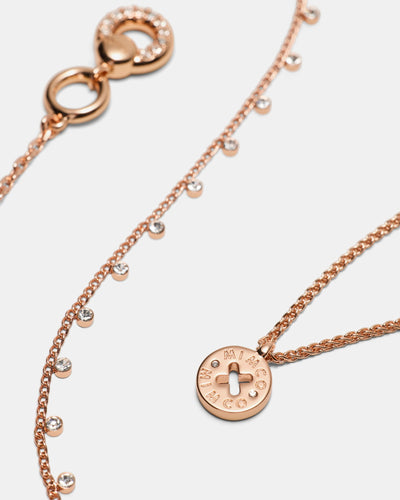 Signatura Trio Necklace - Rose Gold