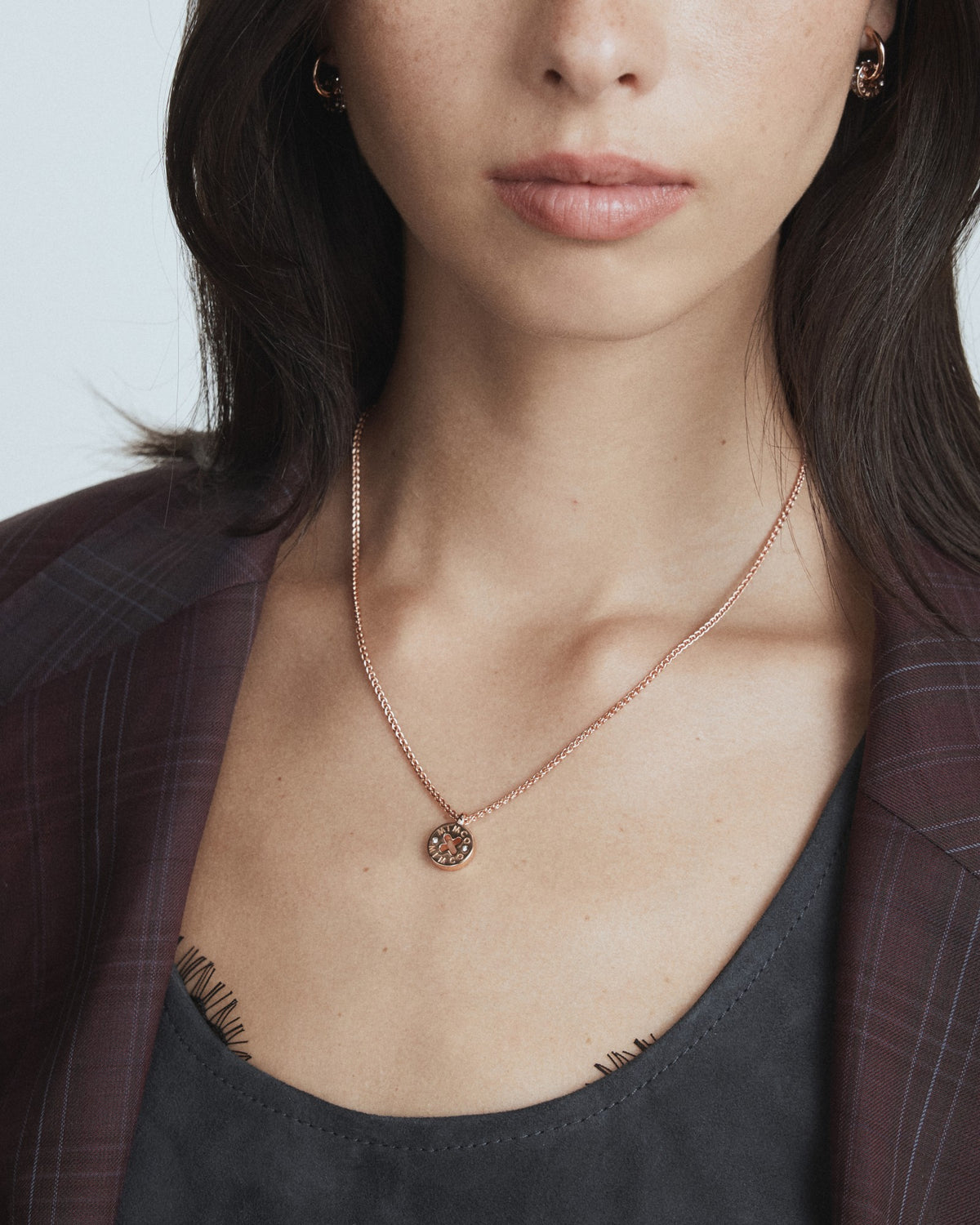 Signatura Trio Necklace - Rose Gold