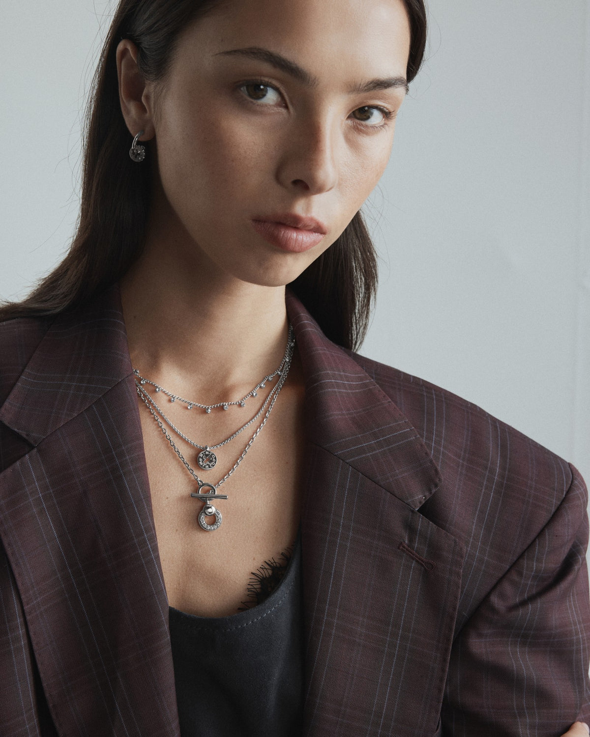 Signatura Trio Necklace - Silver