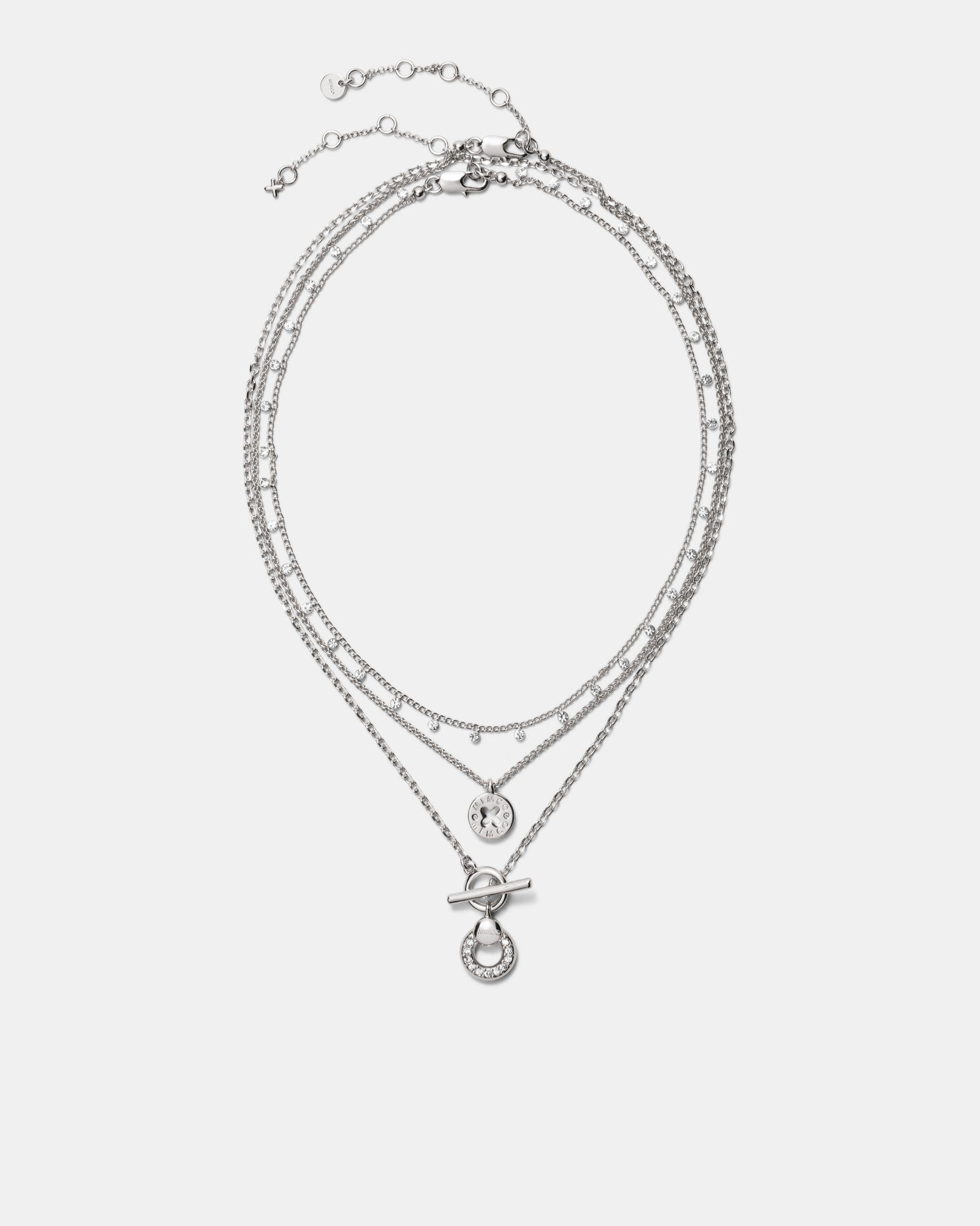 Signatura Trio Necklace - Silver