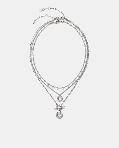 Signatura Trio Necklace - Silver