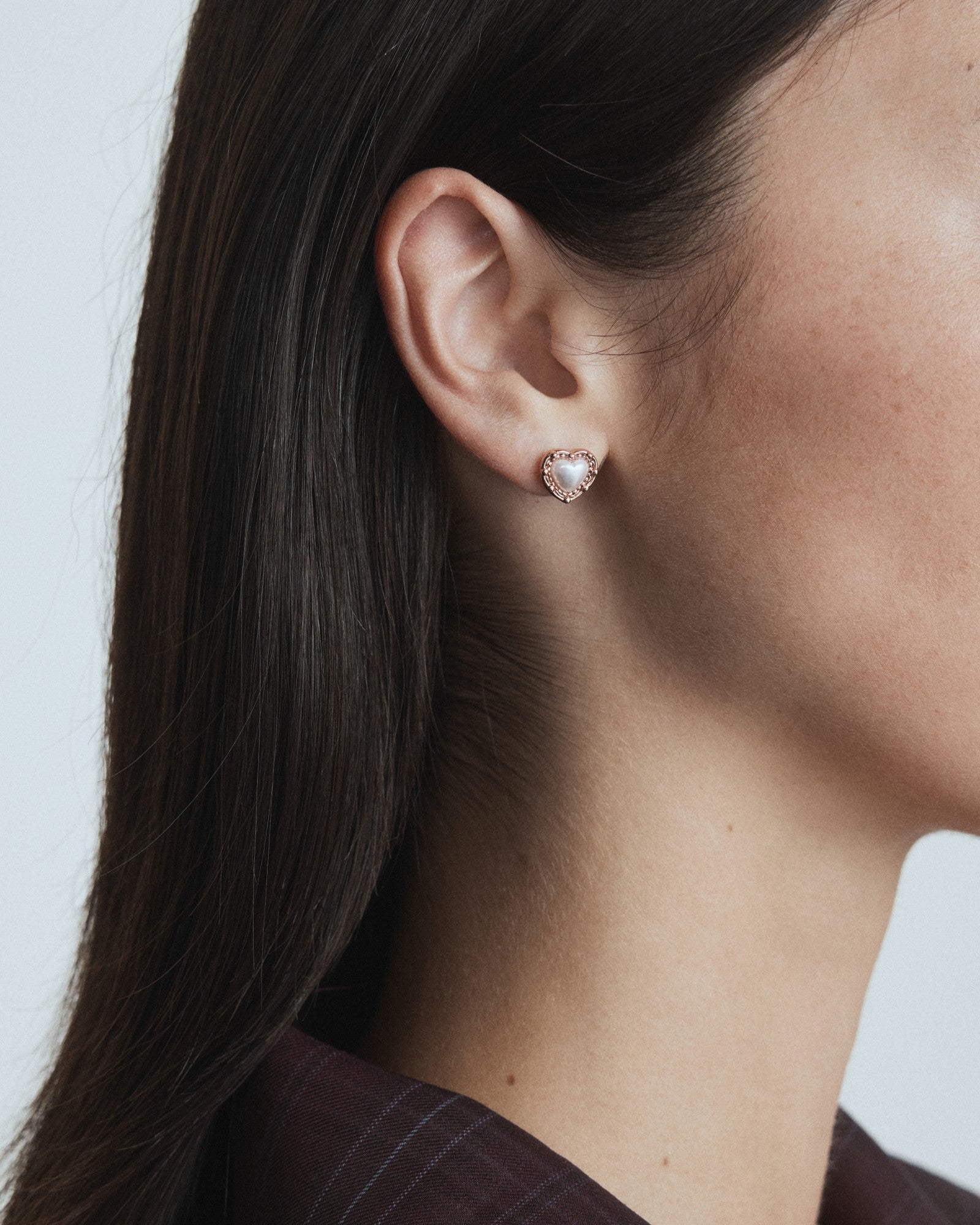 Maybelle Necklace Earrings Set - Rose Gold