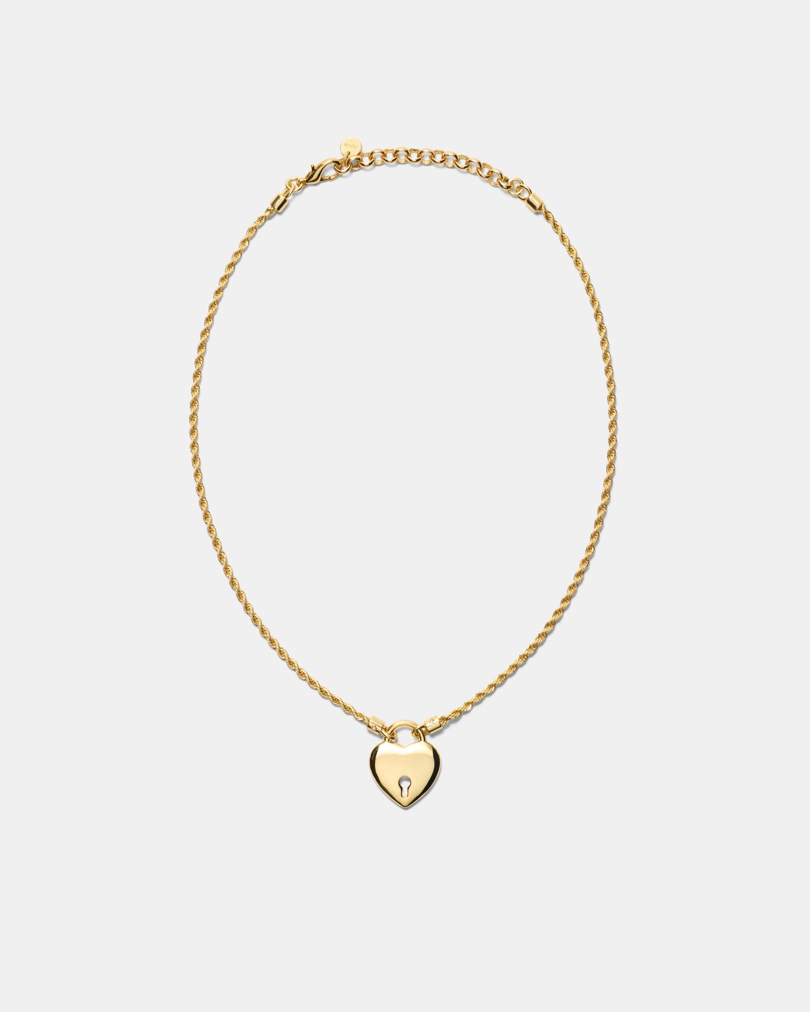 Locked In Love Necklace - Gold
