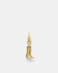 Cowboy Boot Charm - Gold