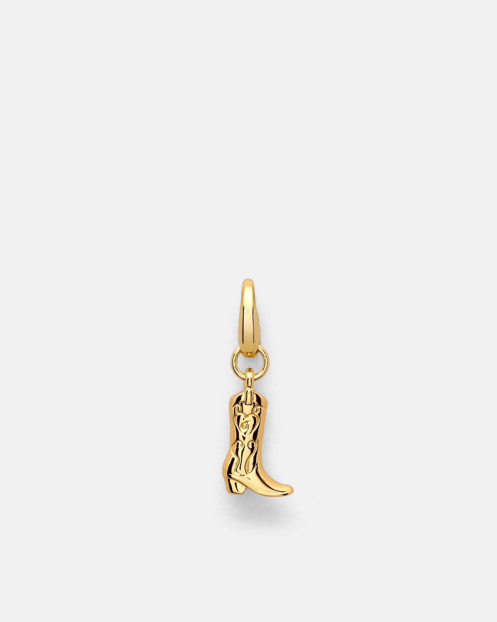 Cowboy Boot Charm - Gold