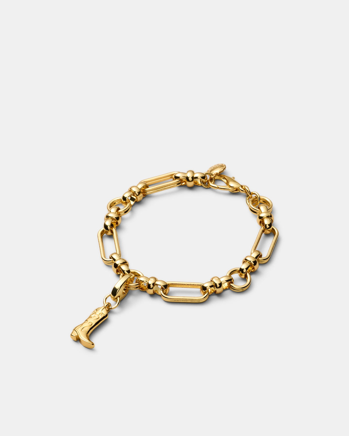 Cowboy Boot Charm - Gold