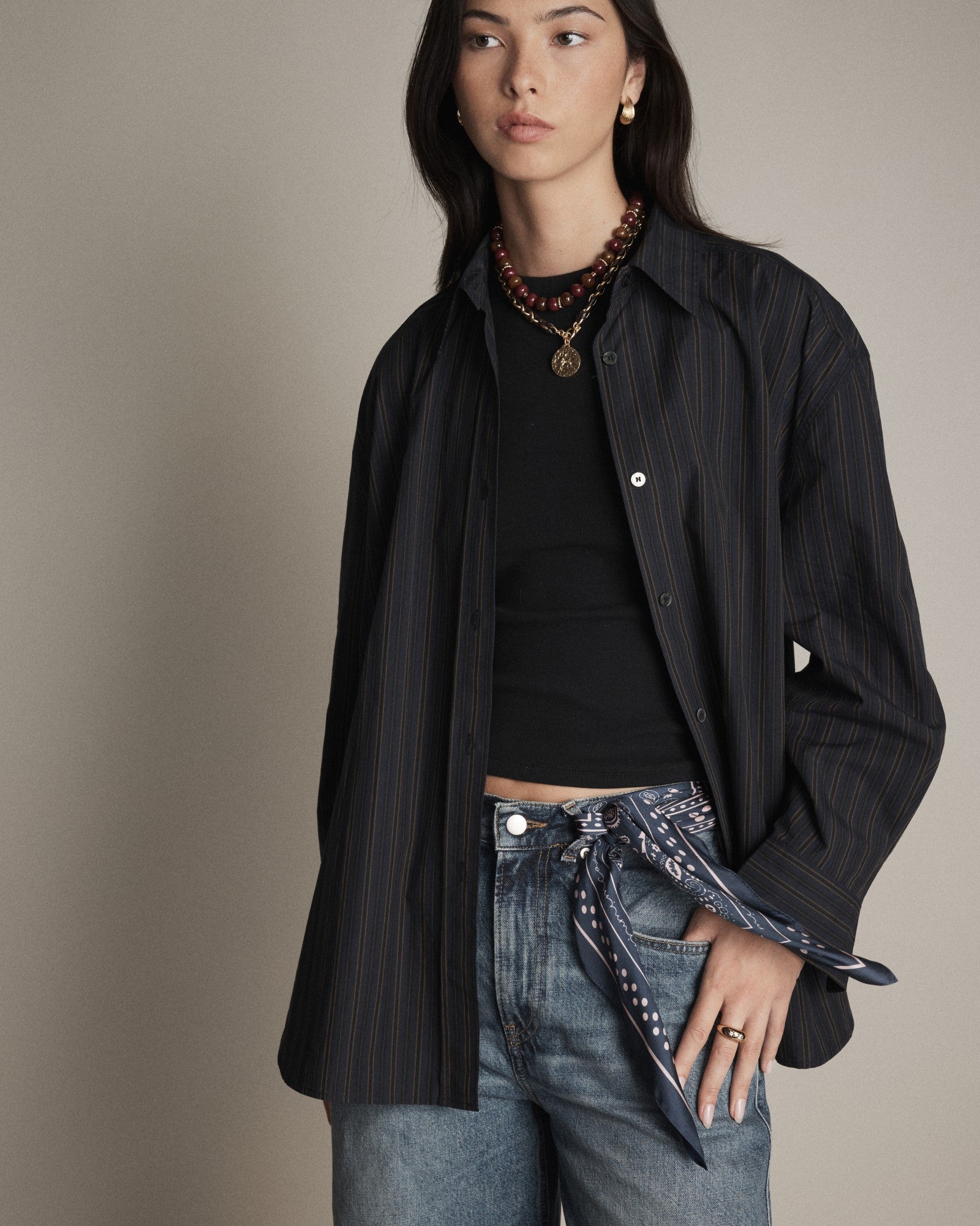 Mim Bandana Scarf - Midnight