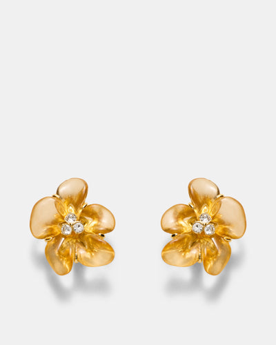 Flurea Stud Earrings - Gold