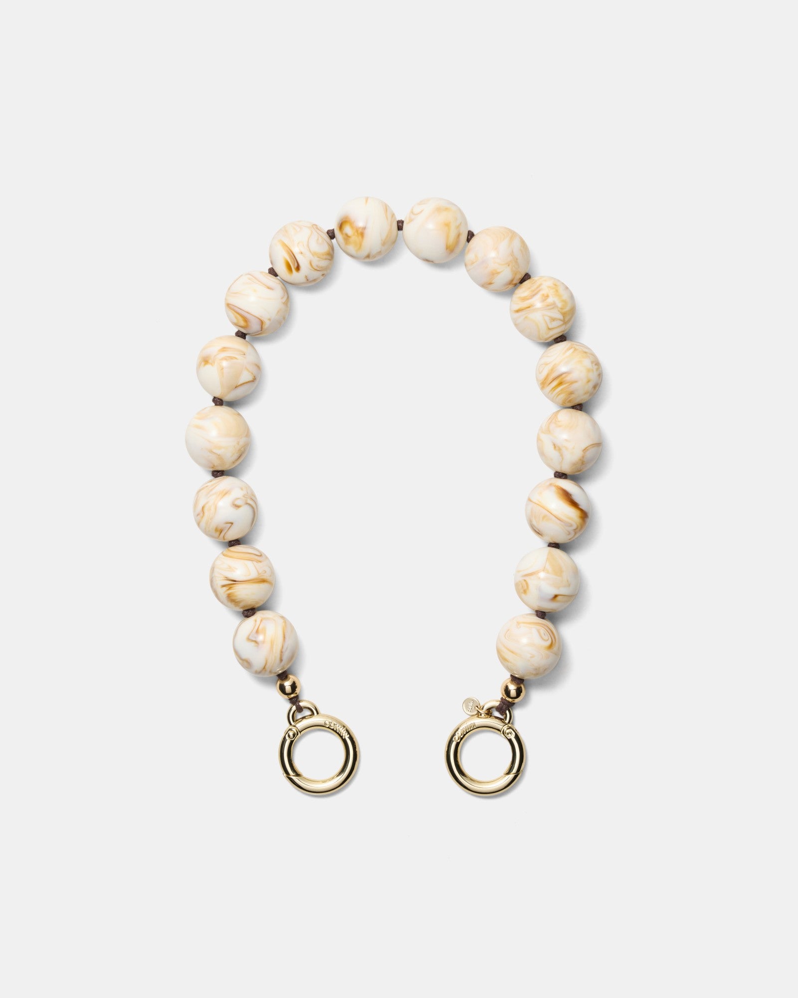 Lady M Bag Necklace - Cream