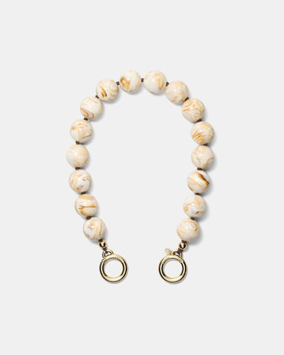 Lady M Bag Necklace - Cream