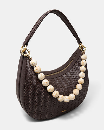 Lady M Bag Necklace - Cream