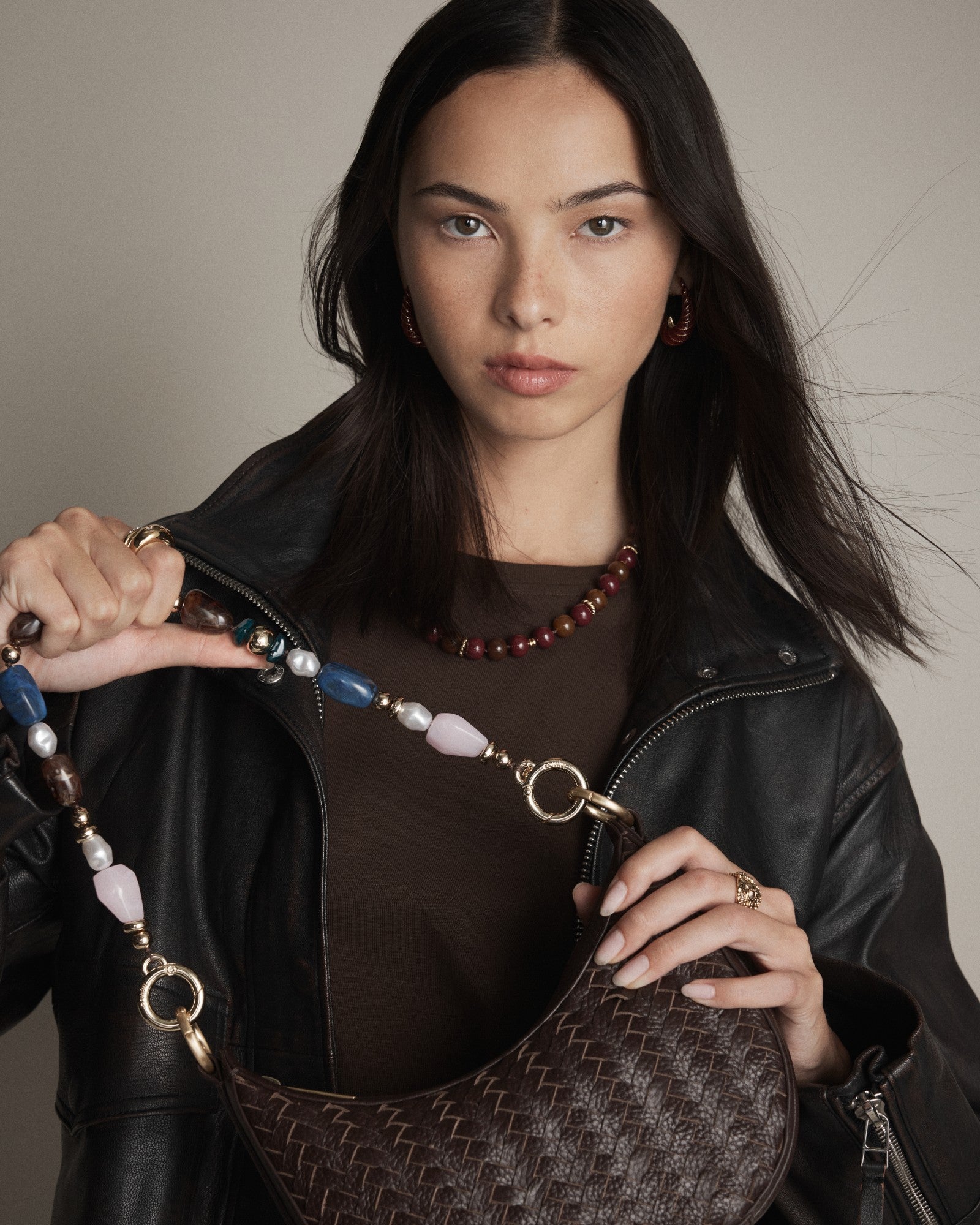 La Chance Bag Necklace - Petal