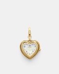 Heart Watch Charm - Gold