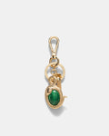 Snake Bag Charm - Malachite