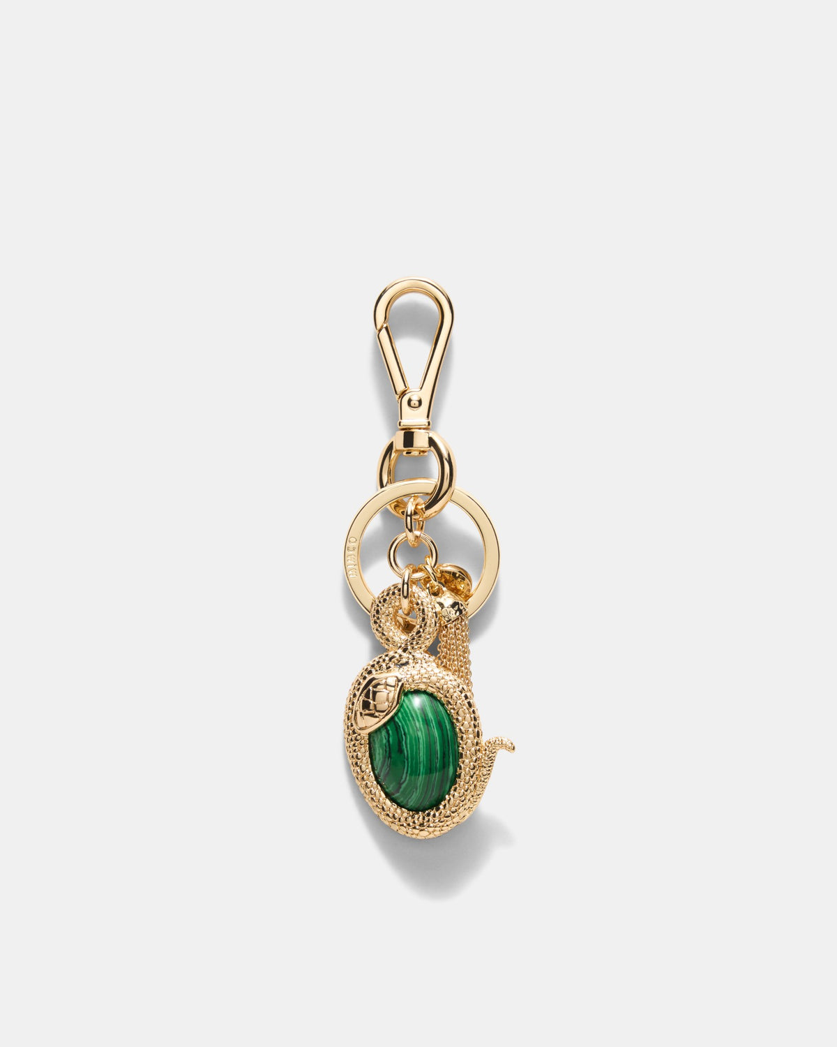 Snake Bag Charm - Malachite