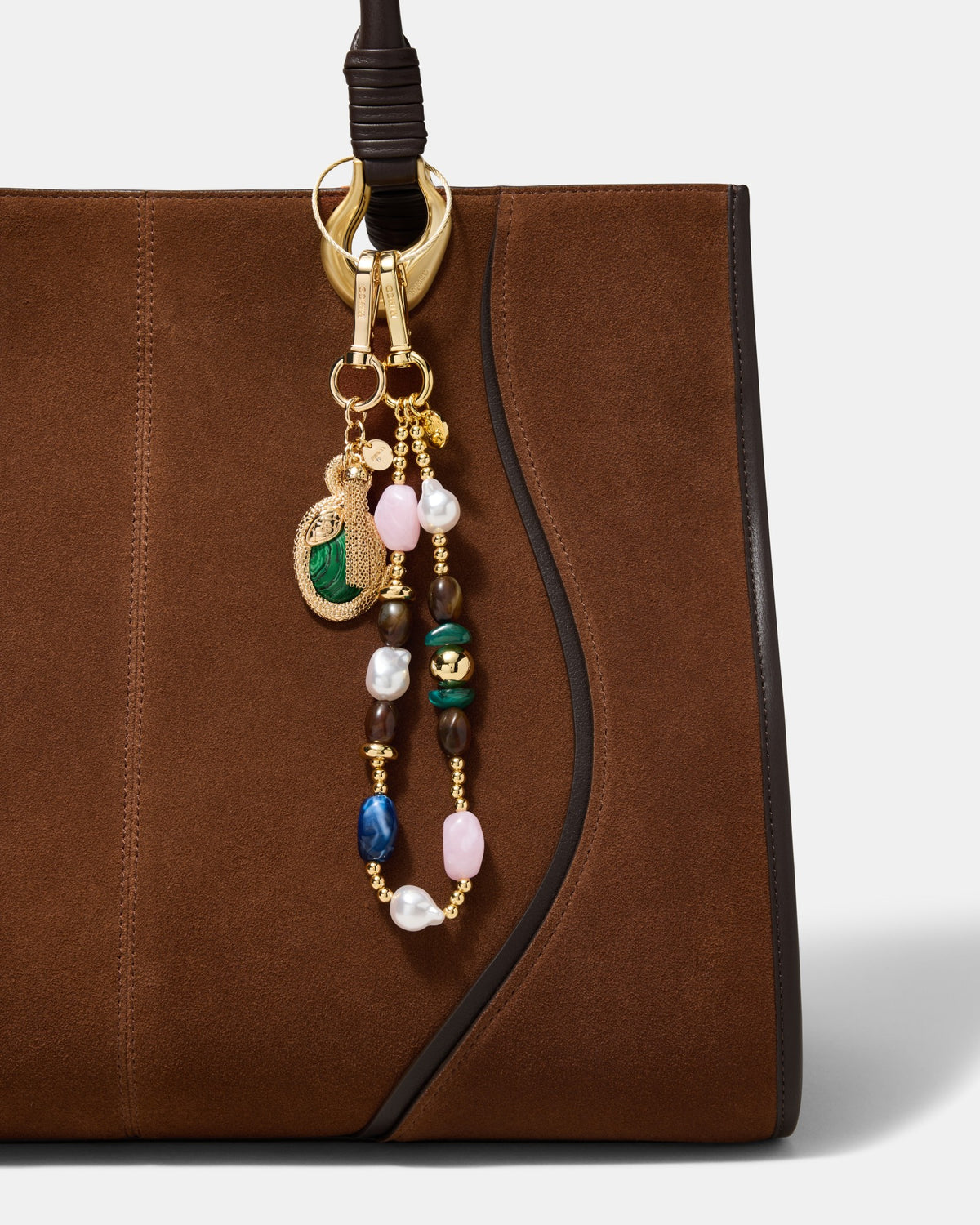 Snake Bag Charm - Malachite
