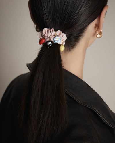 Charm Scrunchie - Petal