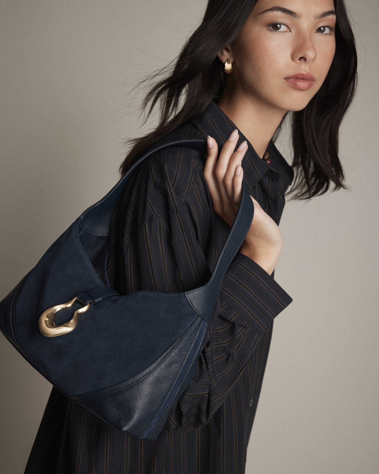 Shield Shoulder Bag - Navy