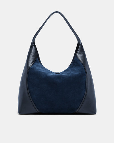 Shield Hobo Bag - Navy