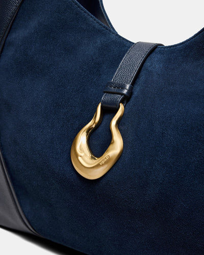 Shield Hobo Bag - Navy