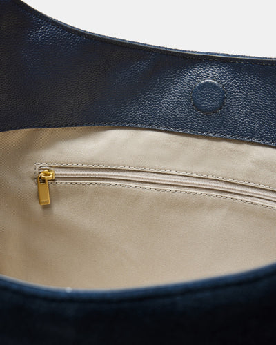 Shield Hobo Bag - Navy