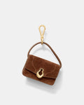 Shield Mini Bag Charm - TOFFEE