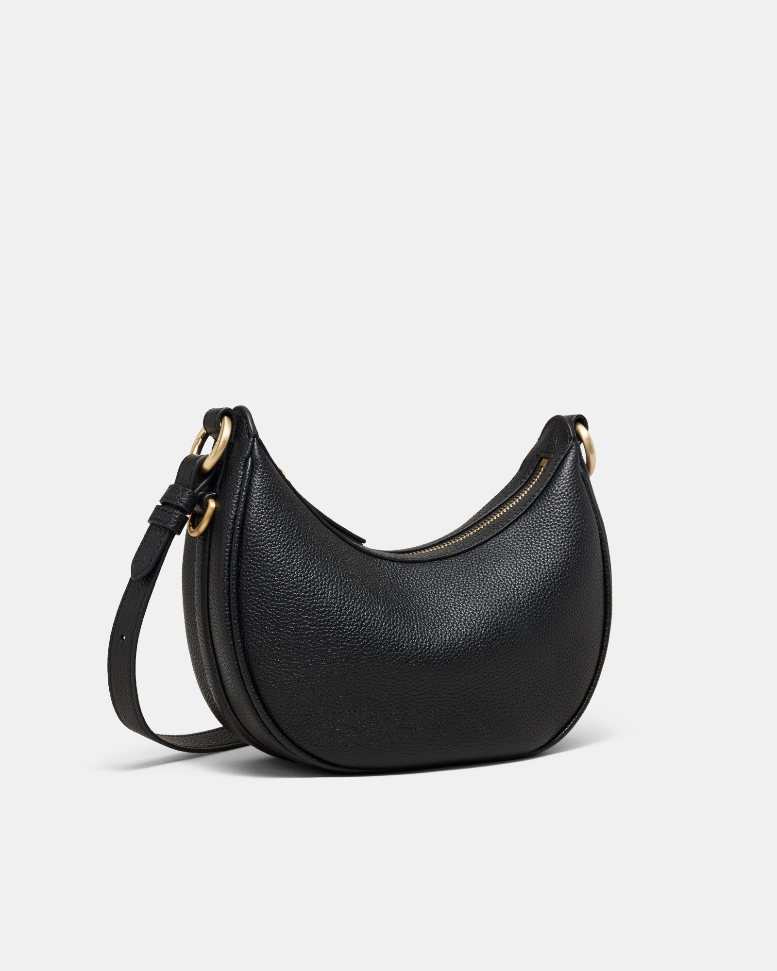 Luna Mini Crescent Bag - Black