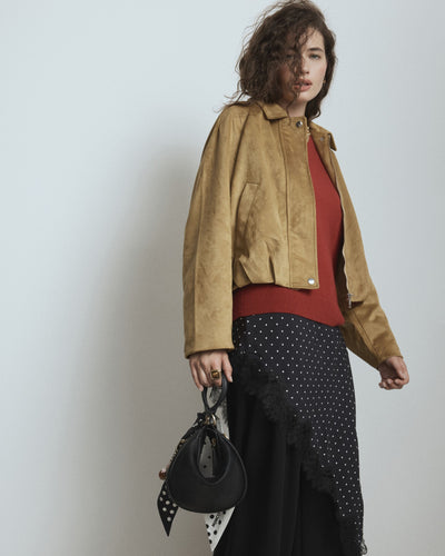Luna Mini Crescent Bag - Black