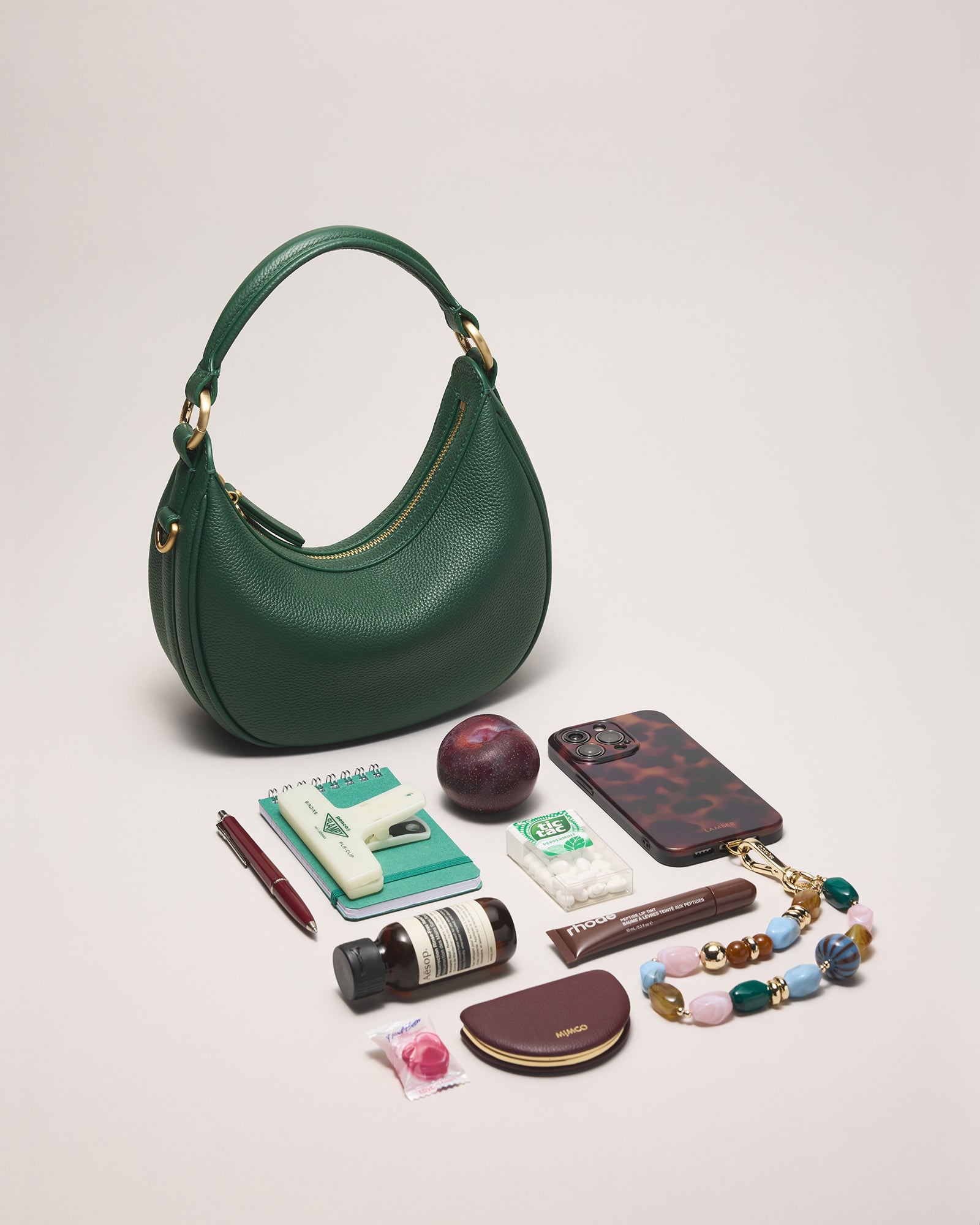Luna Mini Crescent Bag - Thyme