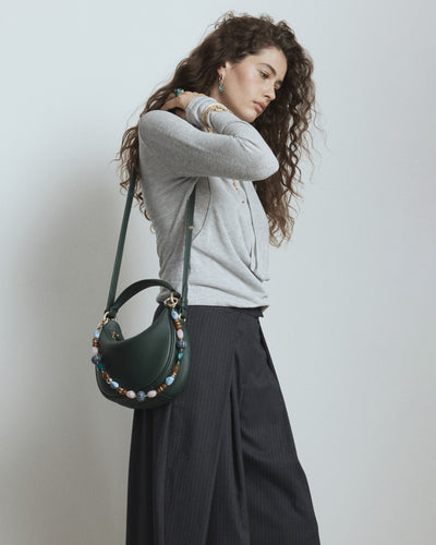 Luna Mini Crescent Bag - Thyme