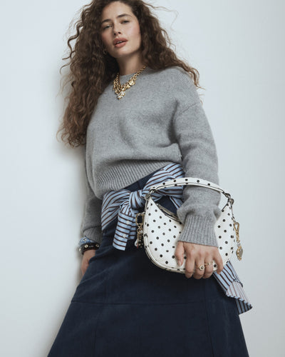 Luna Mini Crescent Bag - Dot Print